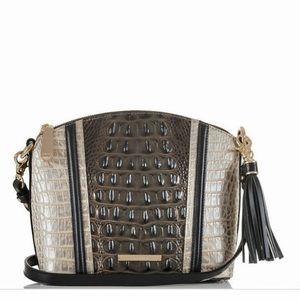 Brahmin Mini Duxbury Graphite Crestview & Credit Card Wallet